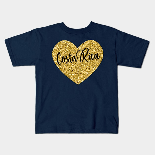 I Love Costa Rica Kids T-Shirt by JKFDesigns